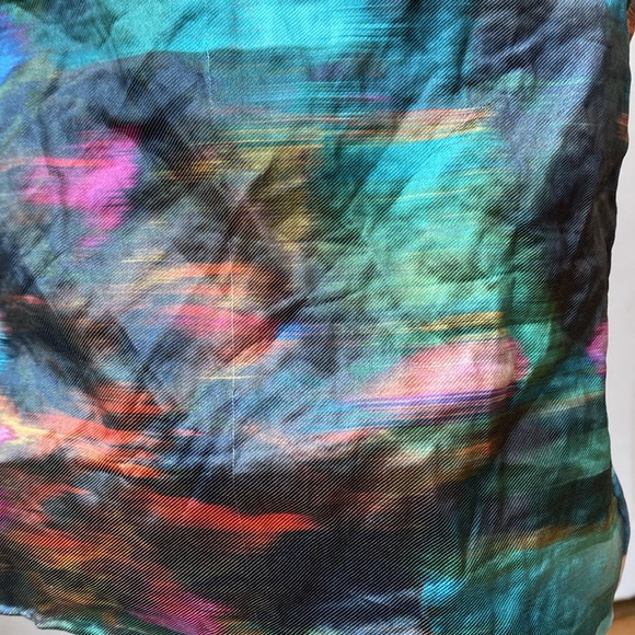 Nicole Miller Motion Blur Metallic Midi Dress, Size 2 - Picture 15 of 17